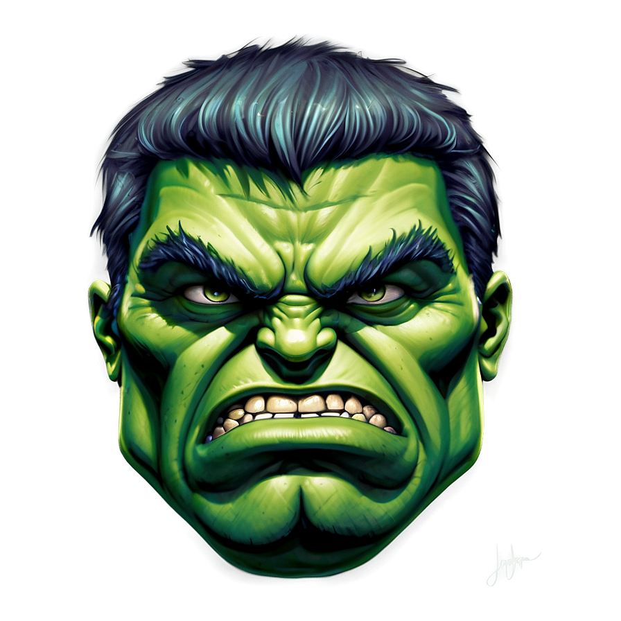 Hulk Face Sketch Png 06272024