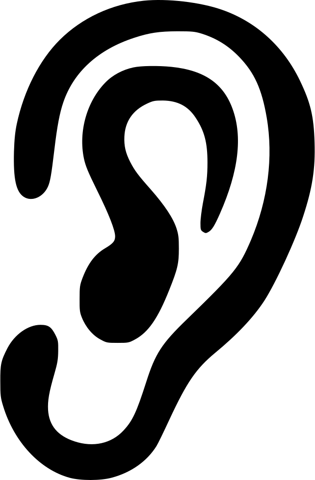 Human Ear Outline Graphic