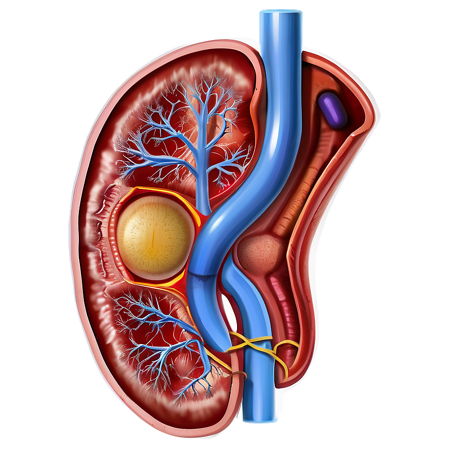 Human Kidney Anatomy Png Cjv84