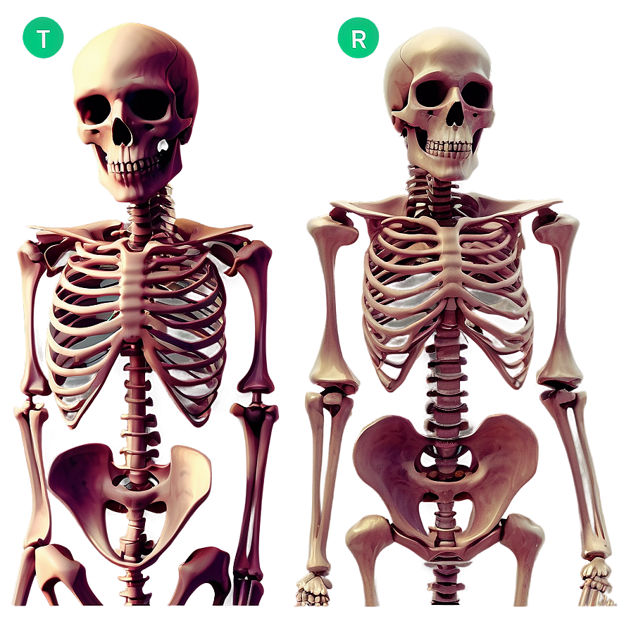 Human Skeleton Illustration Png Lno27