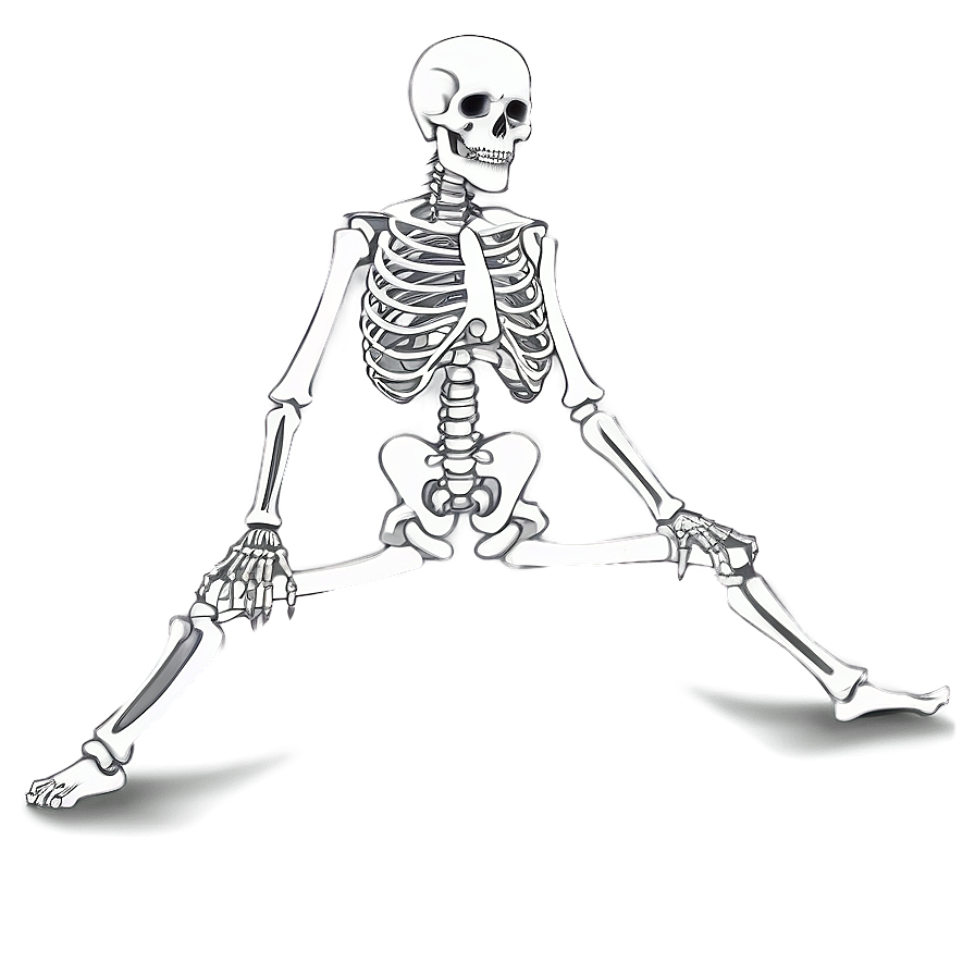 Human Skeleton In Yoga Pose Png 48