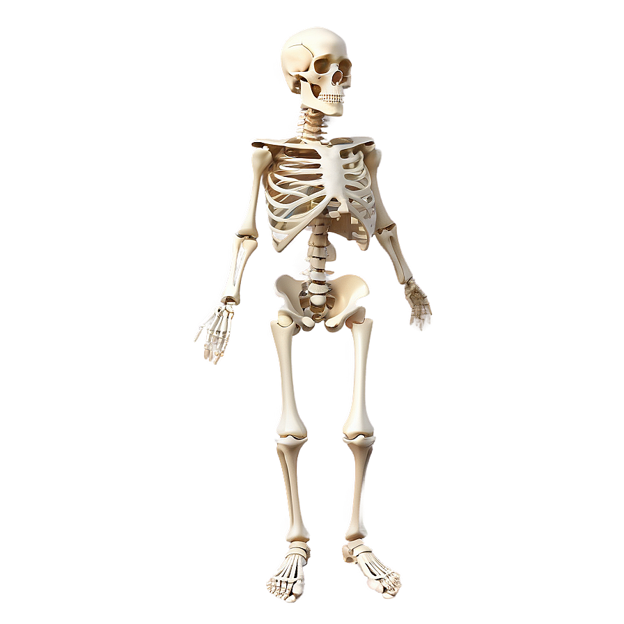 Human Skeleton With Detailed Joints Png 06262024