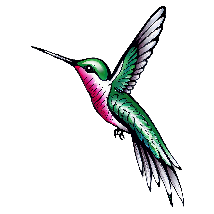 Hummingbird Tattoo Design Png 05212024