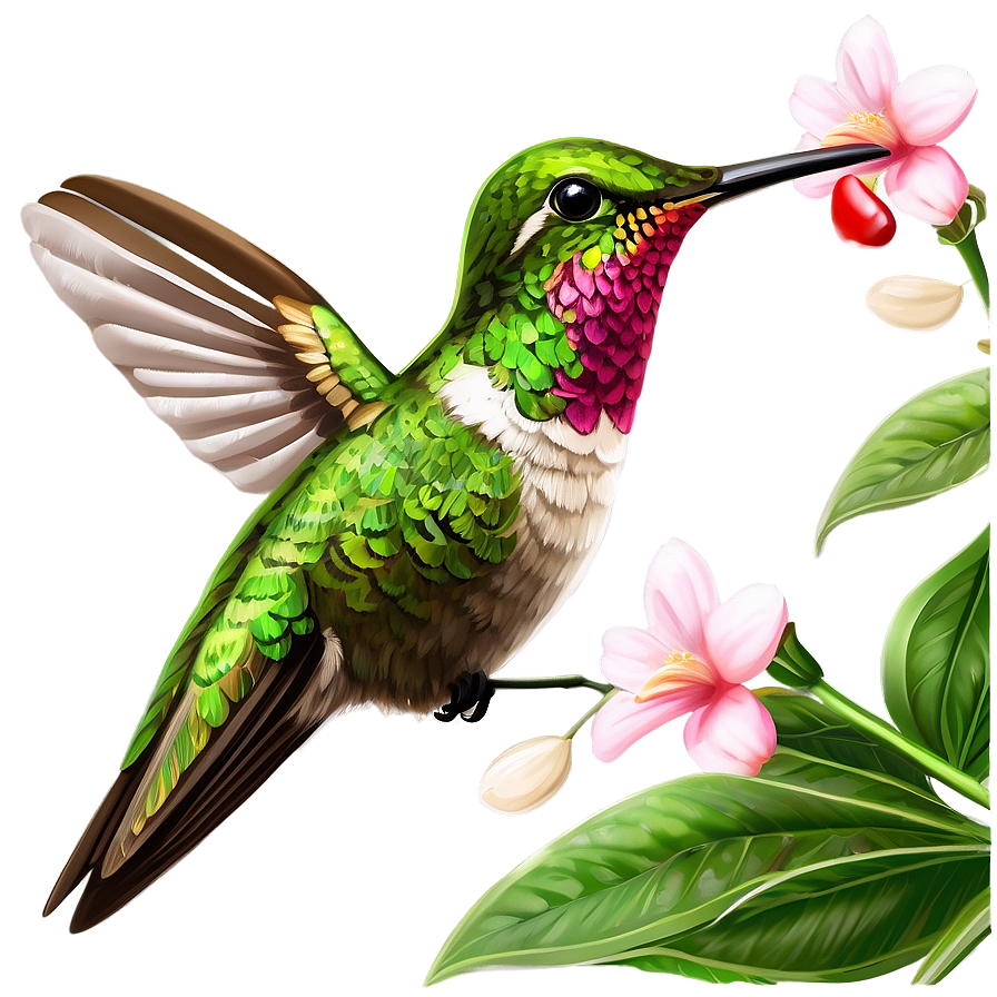 Hummingbird With Nature Background Png 05212024