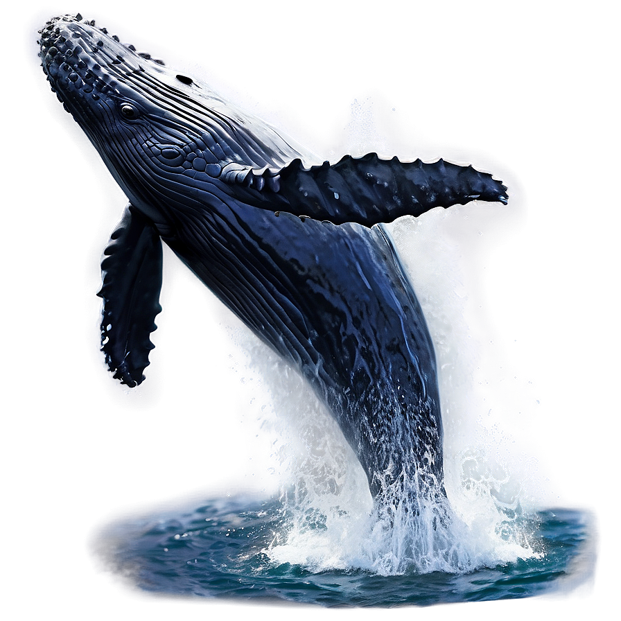 Humpback Whale Breaching Water Png 59