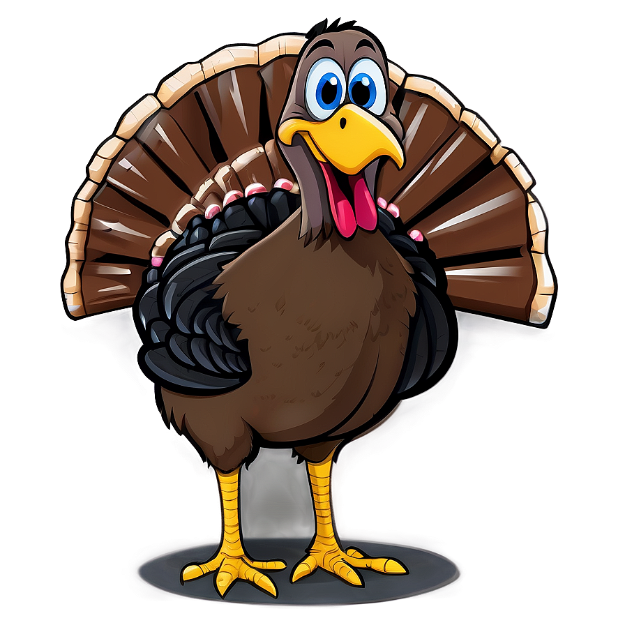 Hungry Cartoon Turkey Png 06262024