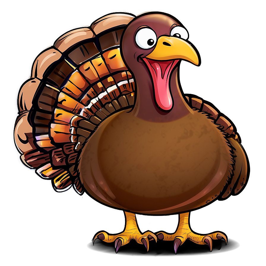 Hungry Cartoon Turkey Png 06262024