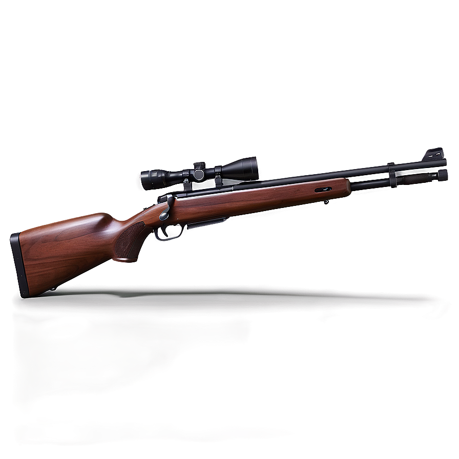 Hunting Rifle In Grassland Png 91