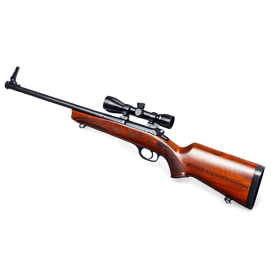 Hunting Rifle With Engraved Stock Png Ldk37