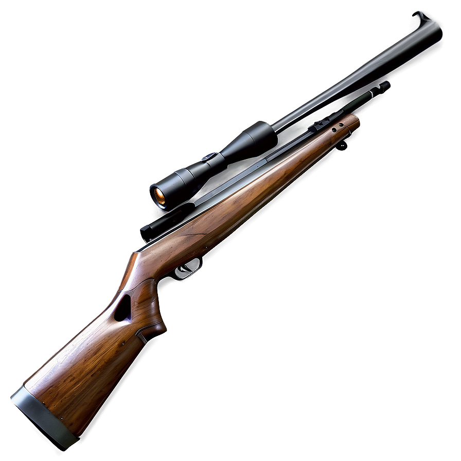 Hunting Rifle With Extended Magazine Png Tjg93