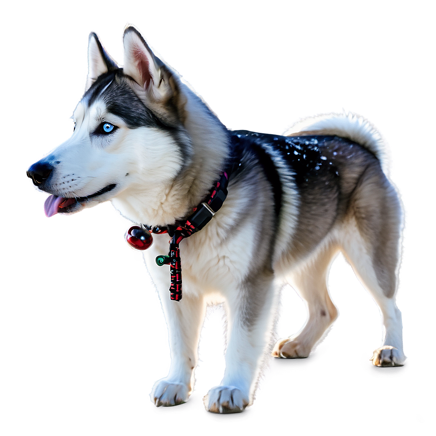 Husky Enjoying Snowfall Png 93