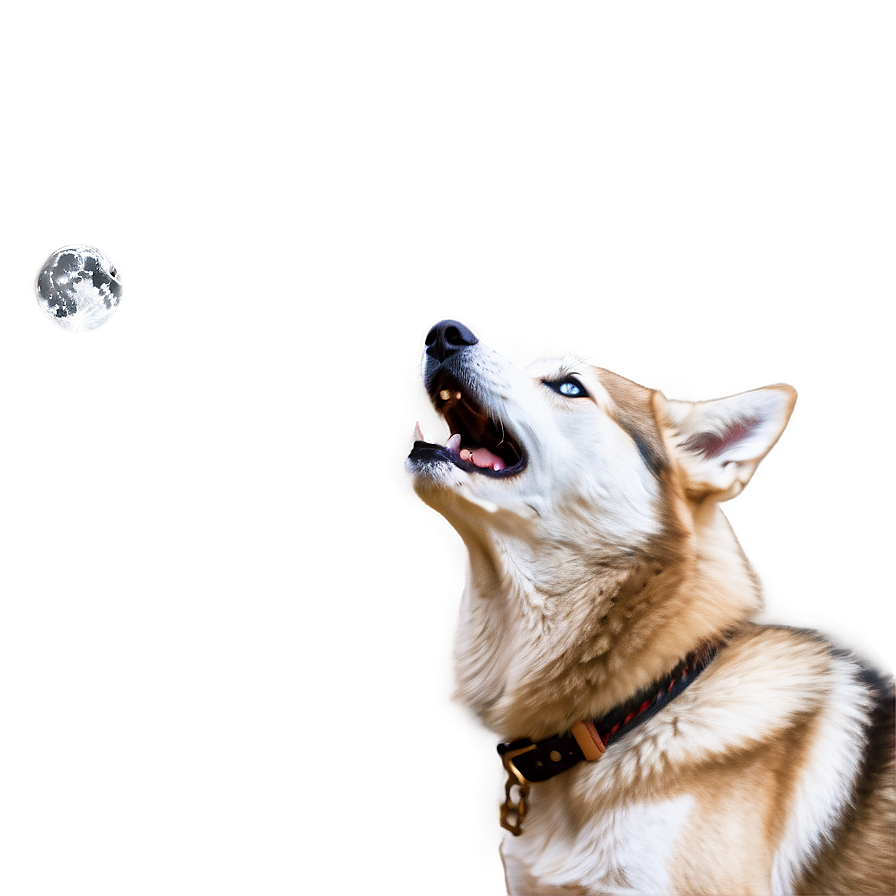 Husky Howling At Moon Png Yfp