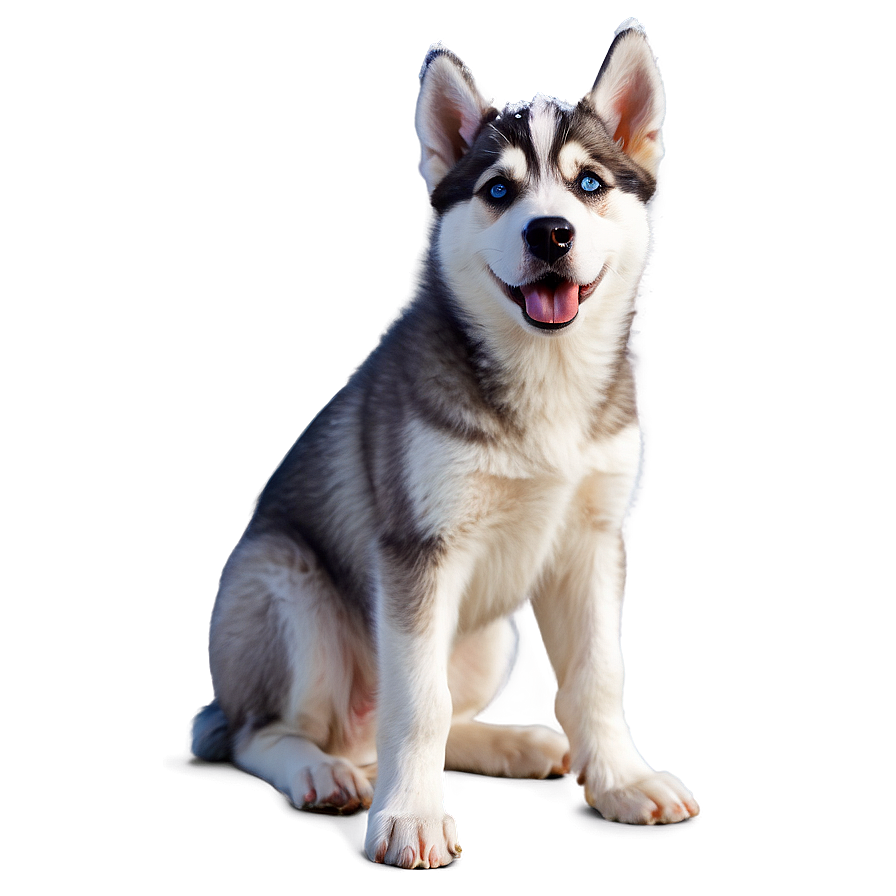 Husky Puppy First Snow Png Ynv