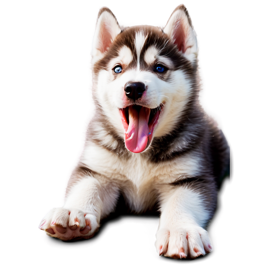 Husky Puppy Yawn Png Uib3