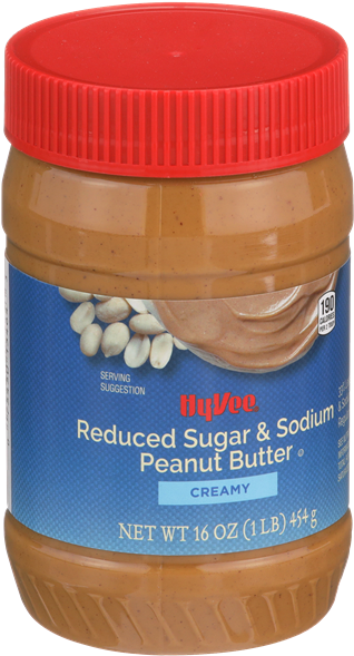 Hy Vee Reduced Sugar Sodium Peanut Butter