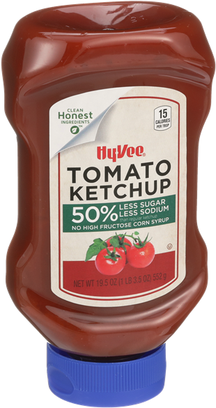 Hy Vee Tomato Ketchup Bottle