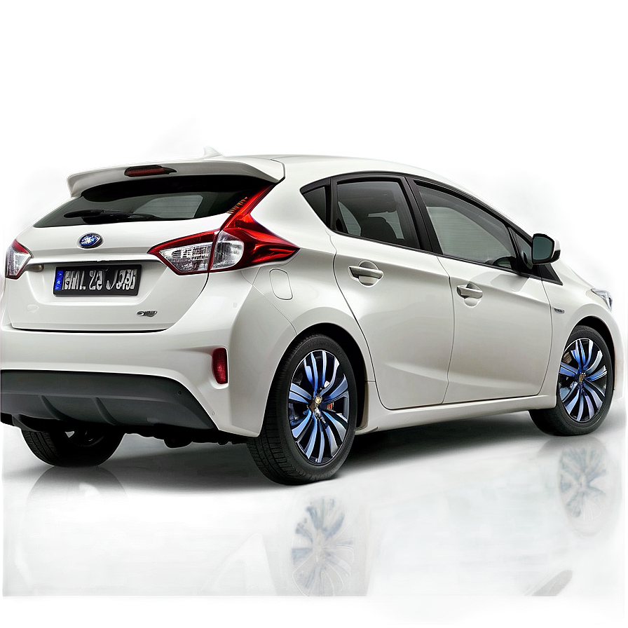 Hybrid Car Rear Png 06262024