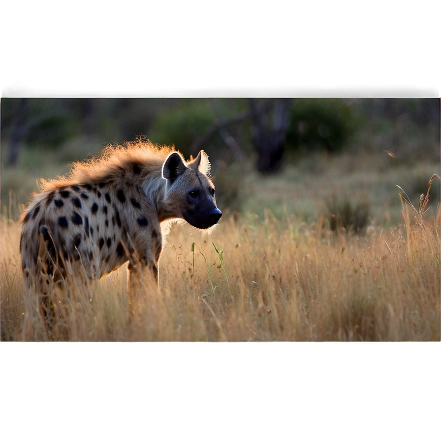 Hyena In Moonlight Hunt Png 06112024