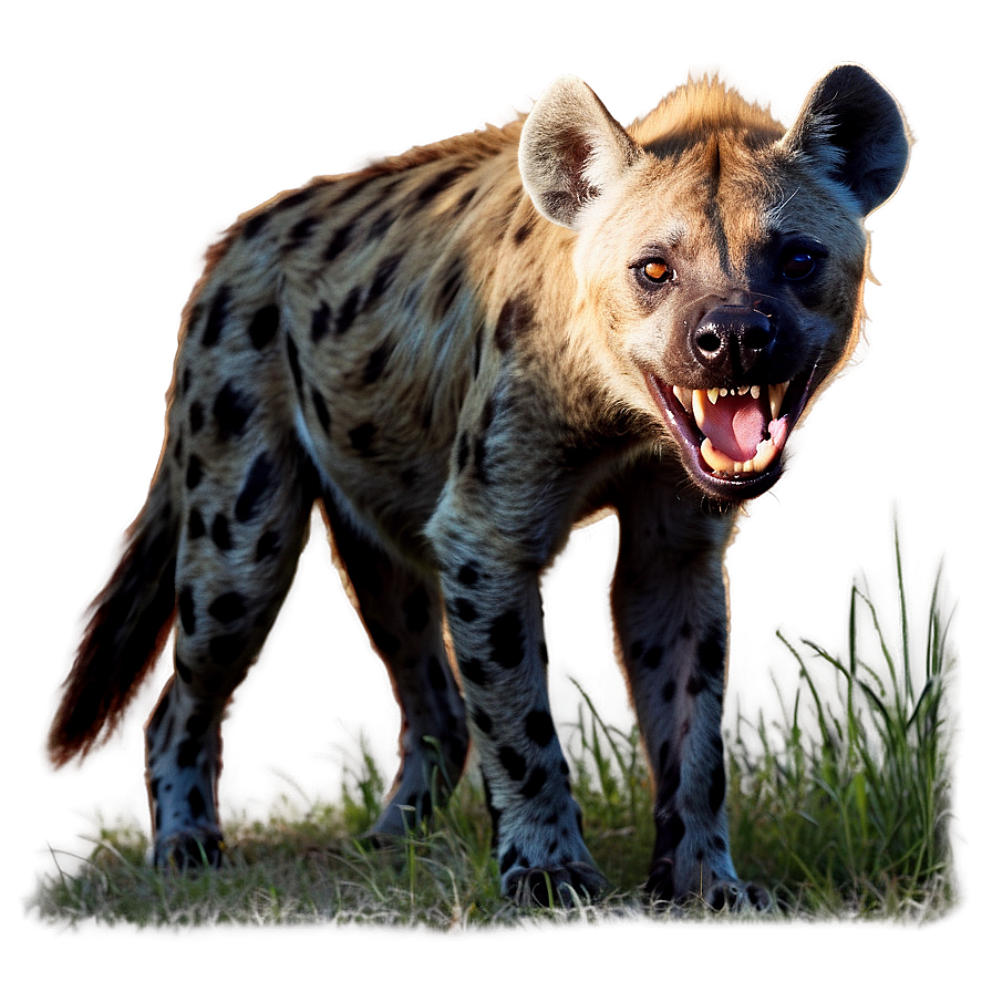 Hyena In Moonlight Hunt Png Elv43