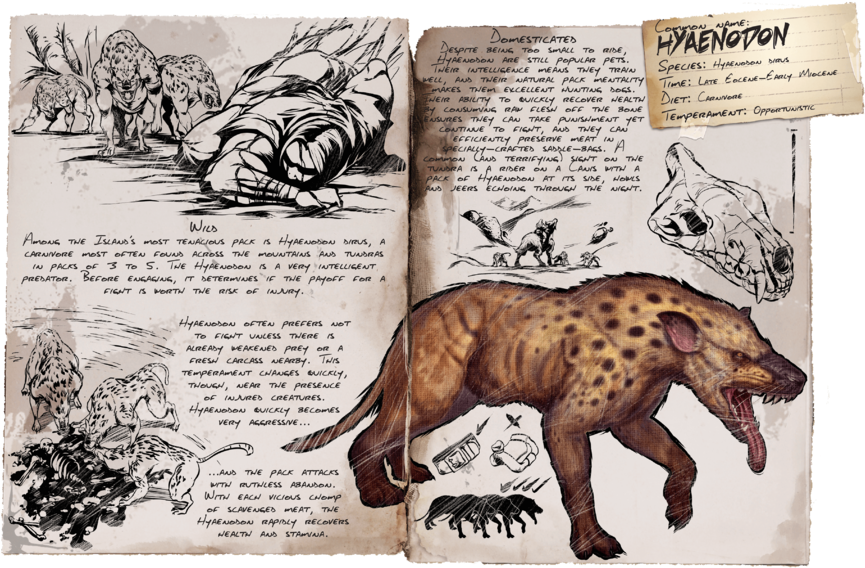 Hyenadon Sketchbook Concept Art