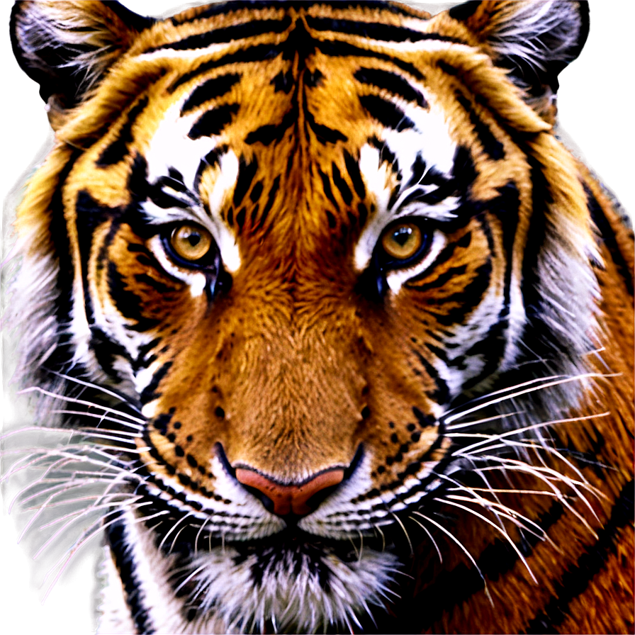 Hyper-realistic Tiger Face Png Qrq77