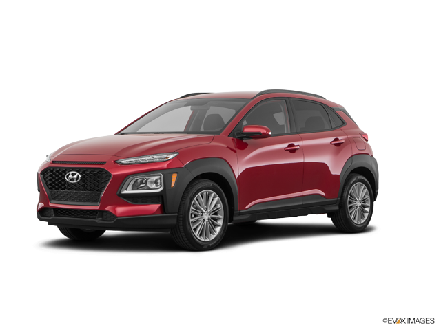 Hyundai Kona Red Side View