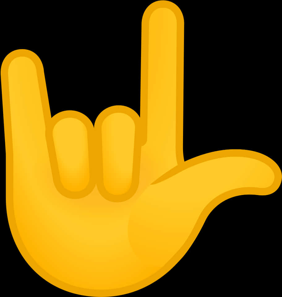 I Love You Hand Gesture Emoji