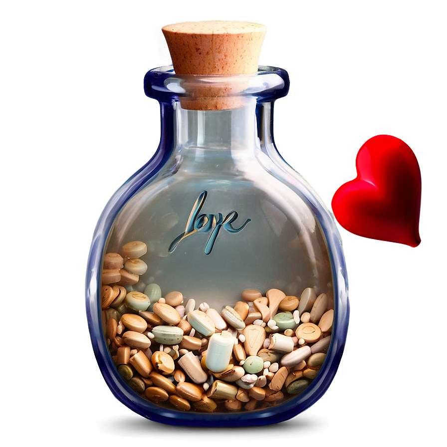 I Love You Message In A Bottle Png 06112024