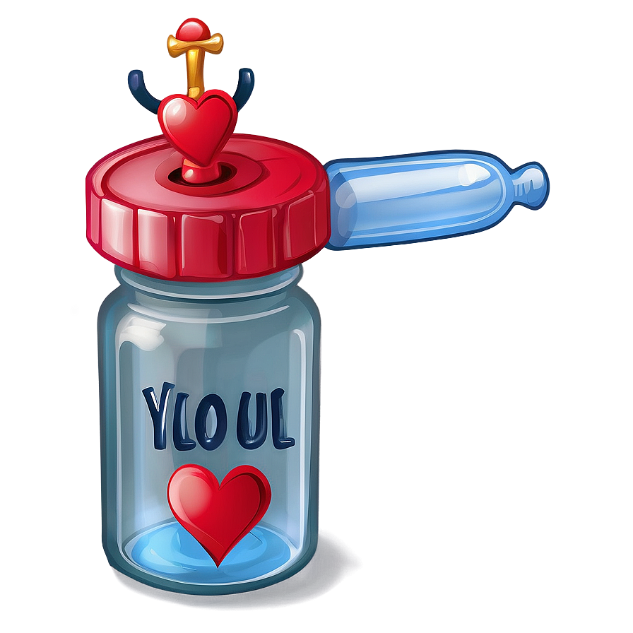 I Love You Message In A Bottle Png 10