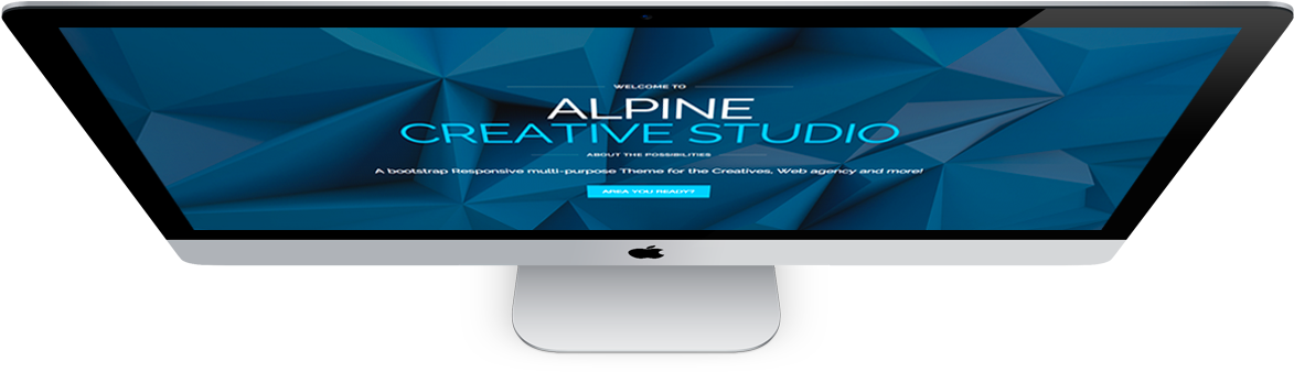 I Mac Displaying Creative Studio Website