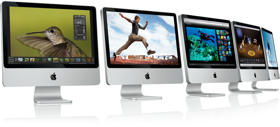 I Mac Models Displaying Content