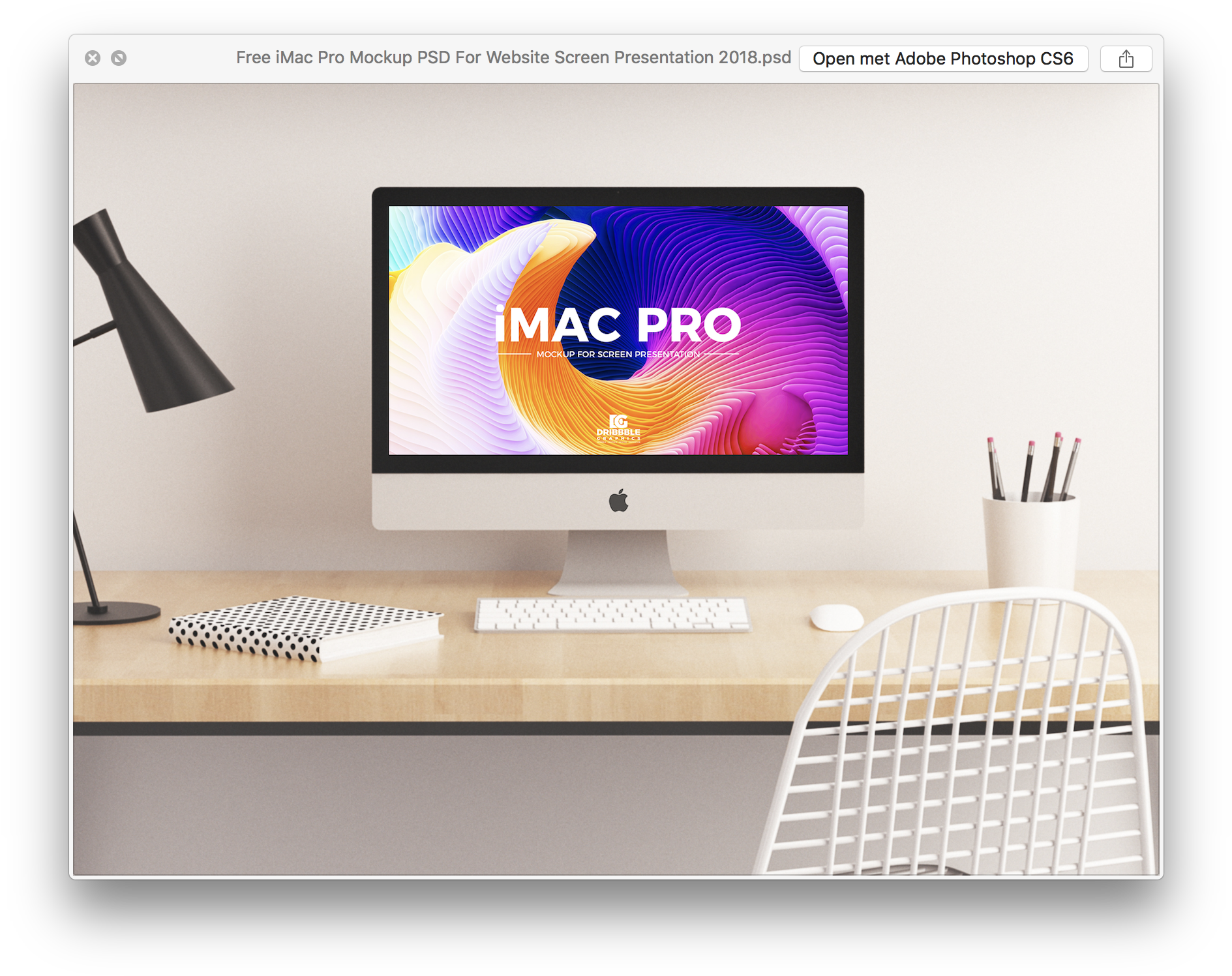 I Mac Pro Workspace Mockup