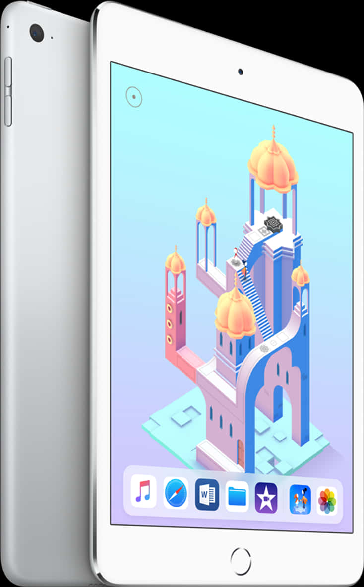 I Pad Displaying Isometric Game