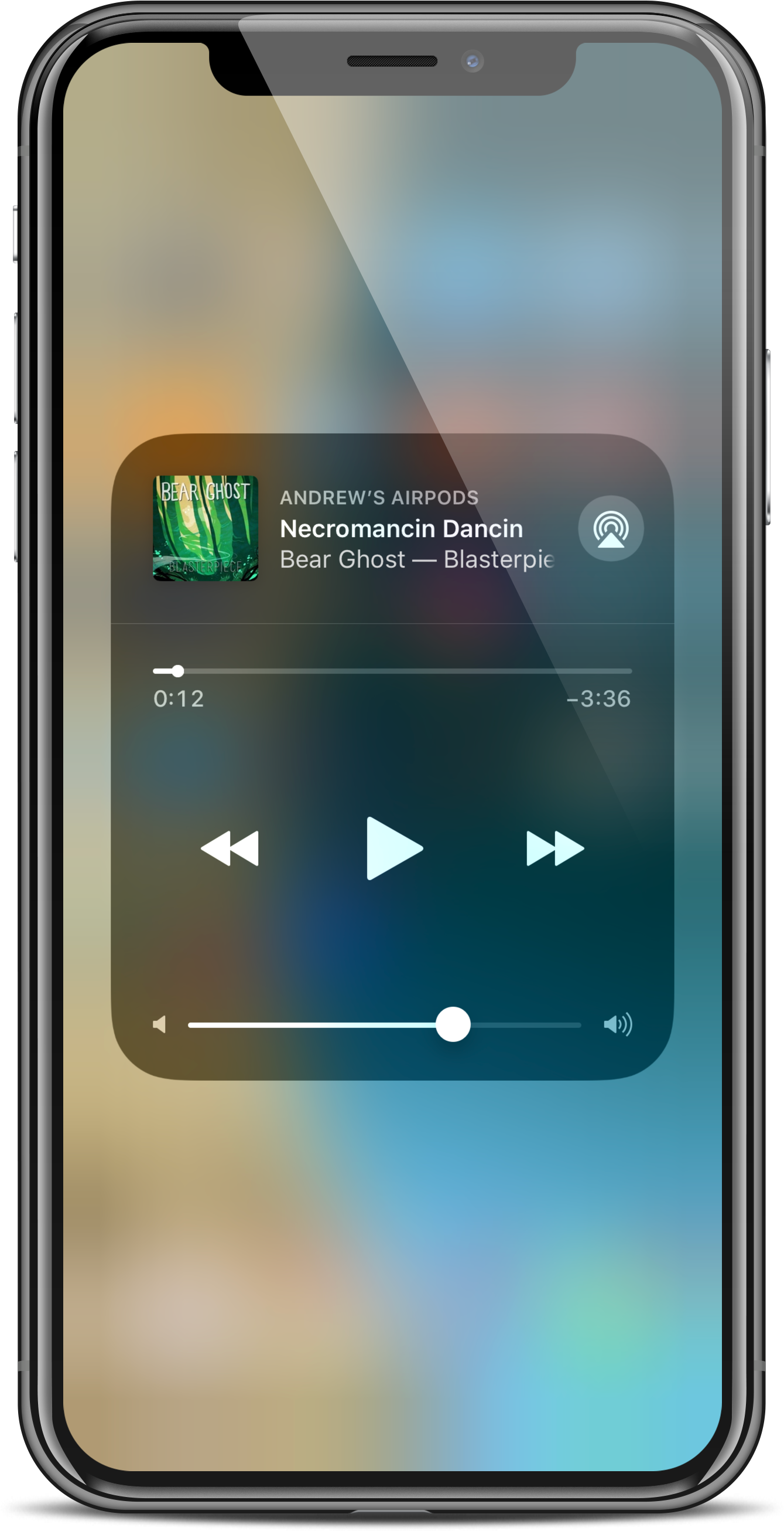 I Phone Music Playback Screen