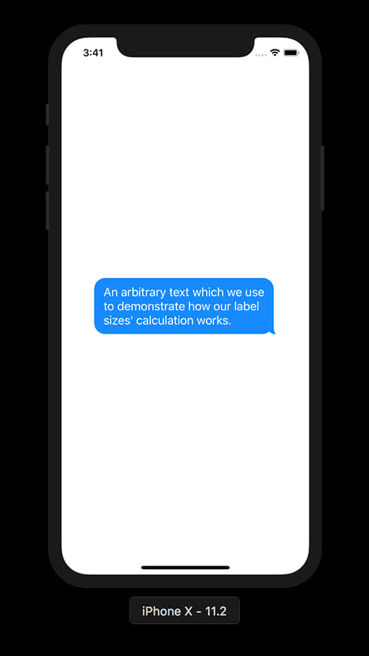 I Phone Text Label Demonstration