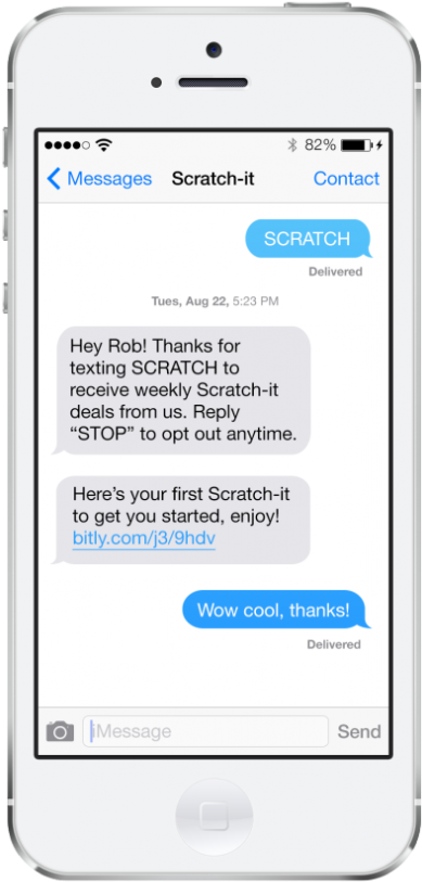 I Phone Text Messaging Mockup