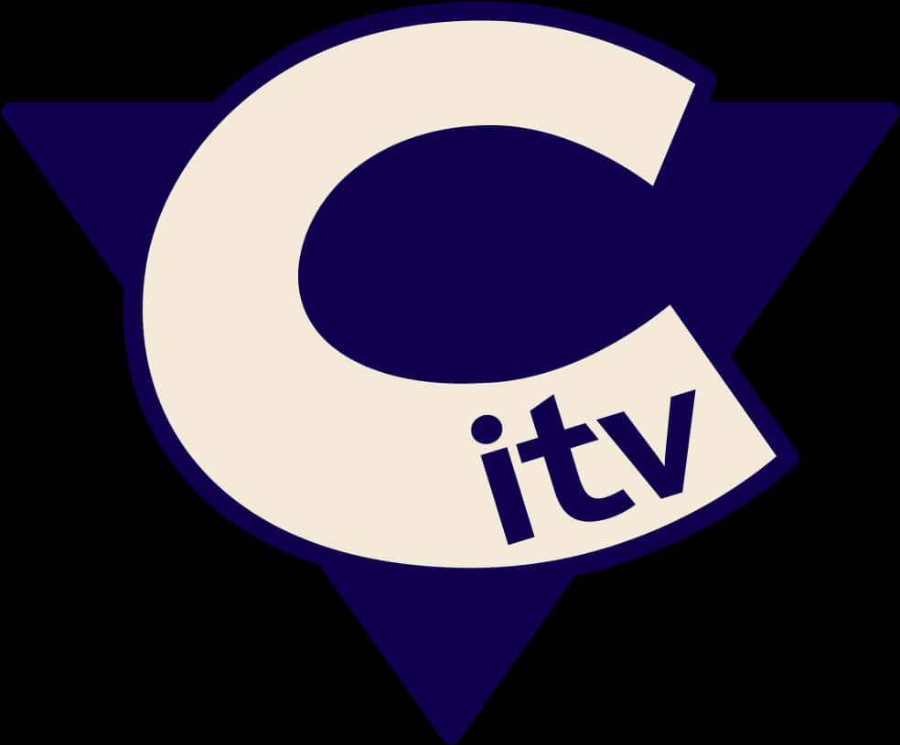 I T V Logo Purple Triangle Background