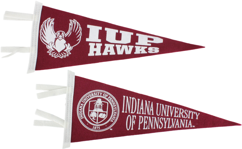 I U P Hawks Pennants