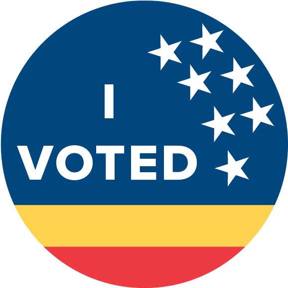 I Voted Sticker Design