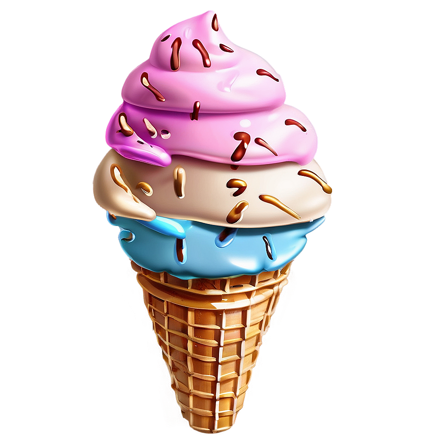 Ice Cream Cone Drip Png Lqe42