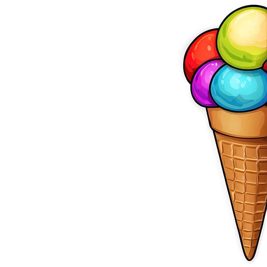 Ice Cream Cone Sketch Png Knp