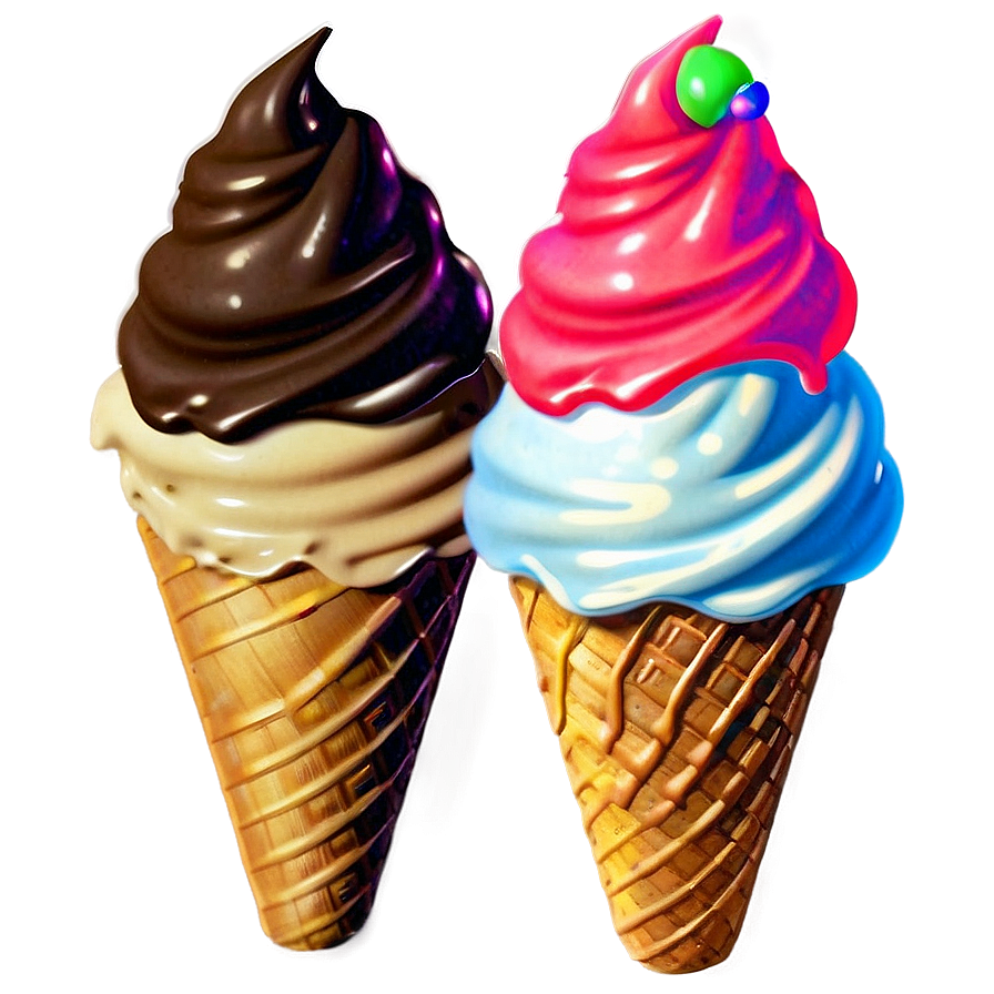 Ice Cream Cone Sticker Png 46