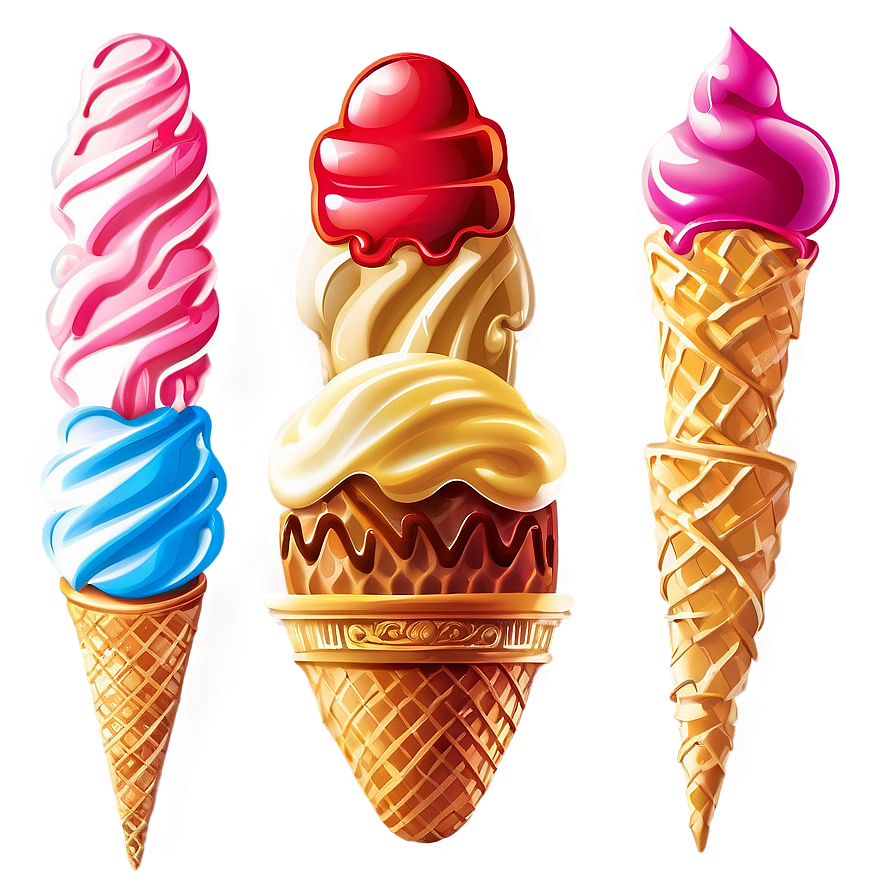 Ice Cream Cone Vector Png Uht9