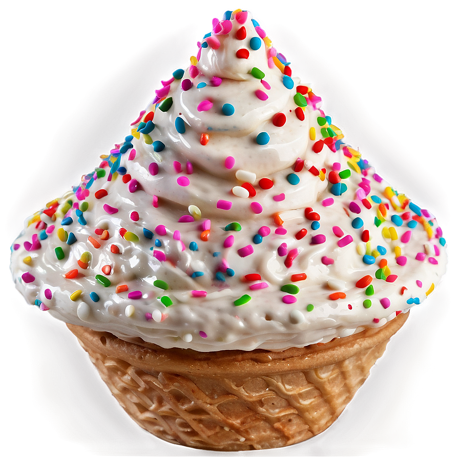 Ice Cream Cone With Sprinkles Png Enl