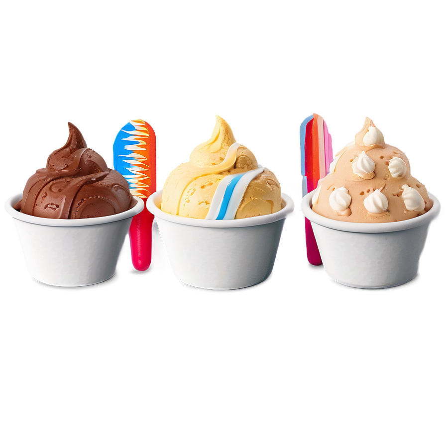 Ice Cream Cup Selection Png Jde46