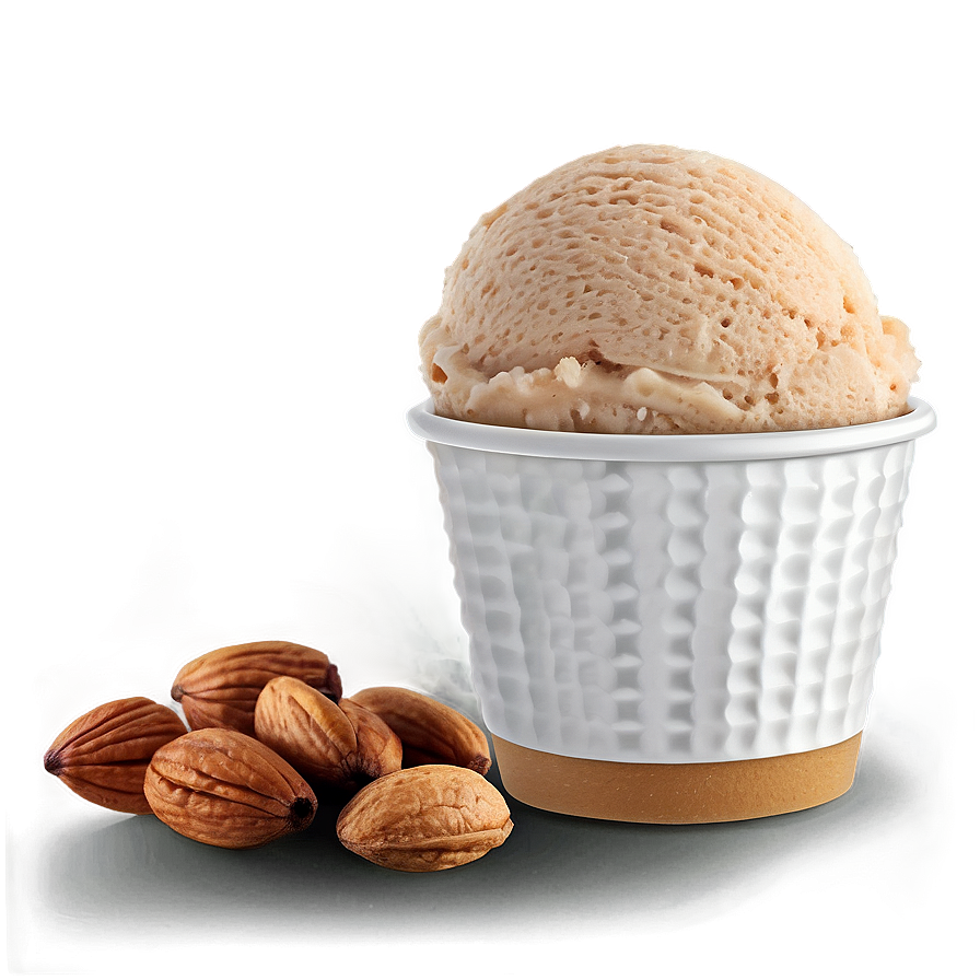 Ice Cream Cup With Nuts Png 06262024