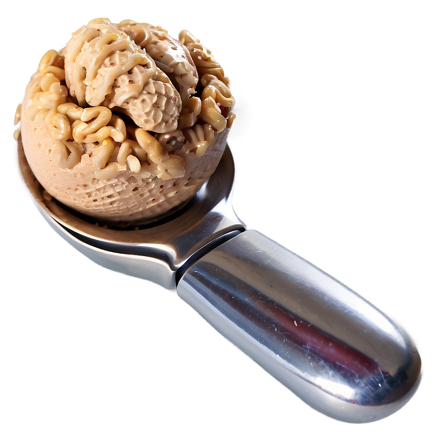 Ice Cream Scoop With Nuts Png 40