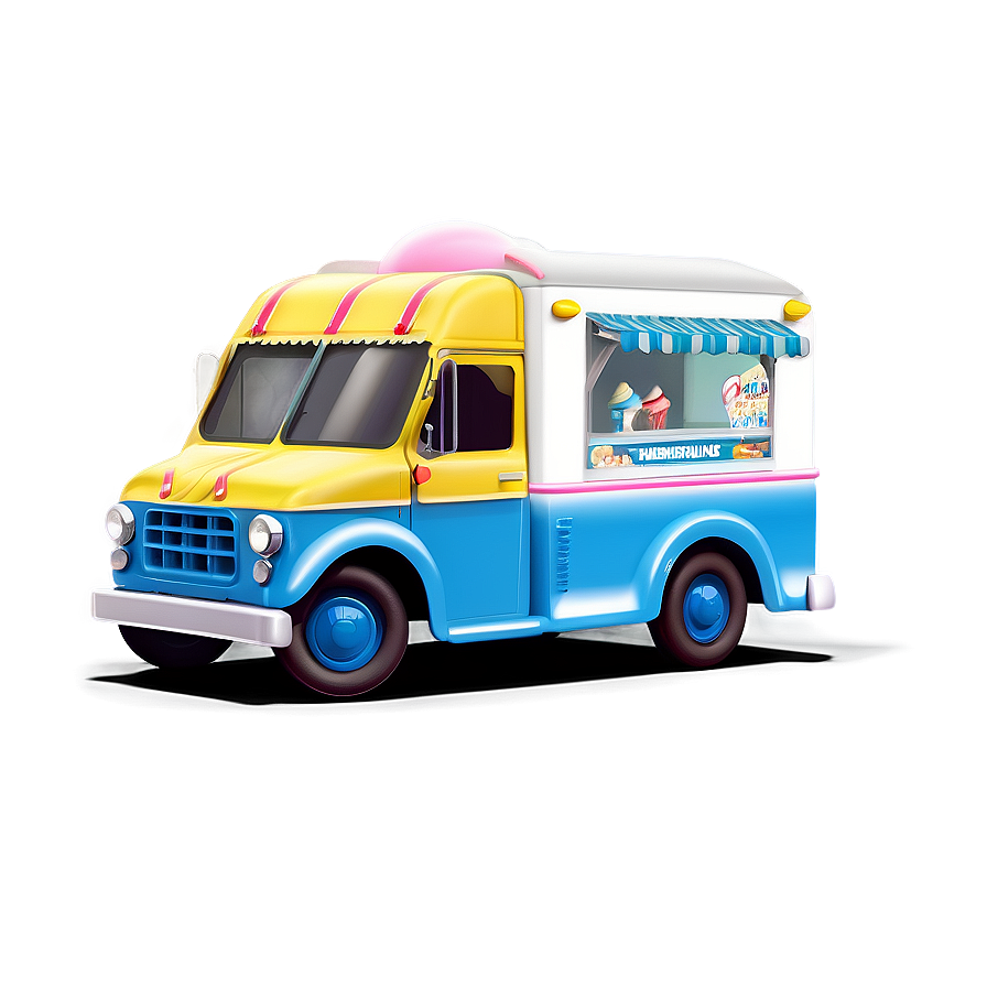 Ice Cream Truck Classic Design Png 4