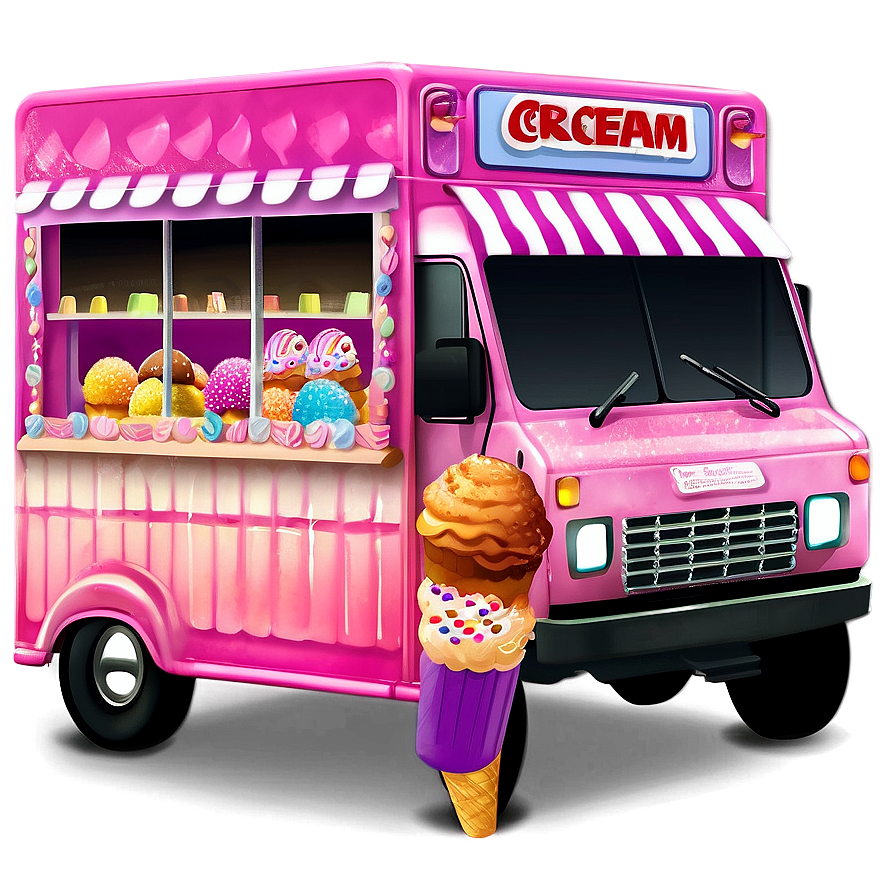 Ice Cream Truck Full Of Treats Png 06122024