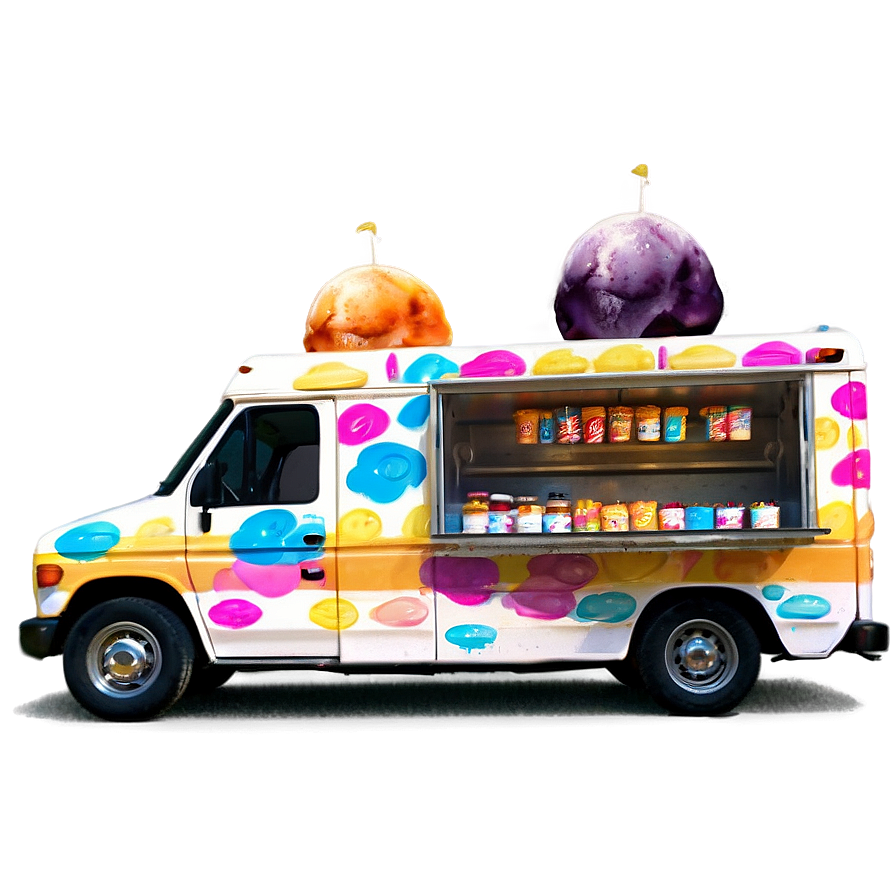 Ice Cream Truck In The Park Png 83